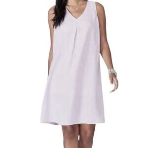 J. Jill Love Linen Women’s Pale Orchid Linen Sleeveless V-Neck Dress Size 3X